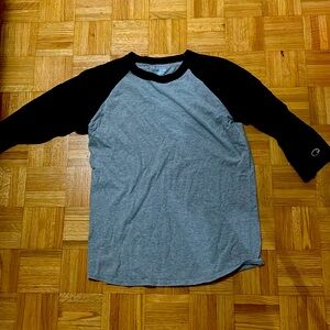 Raglan style 3/4 sleeve baseball shirt